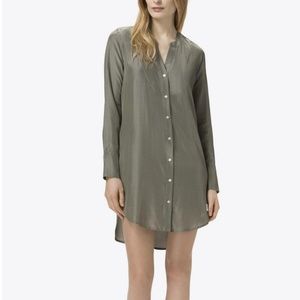 J Brand JAZEL SHIRT DRESS CASTOR GREY